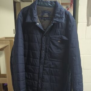 J. Crew Men's Dark Blue Puffer Jacket